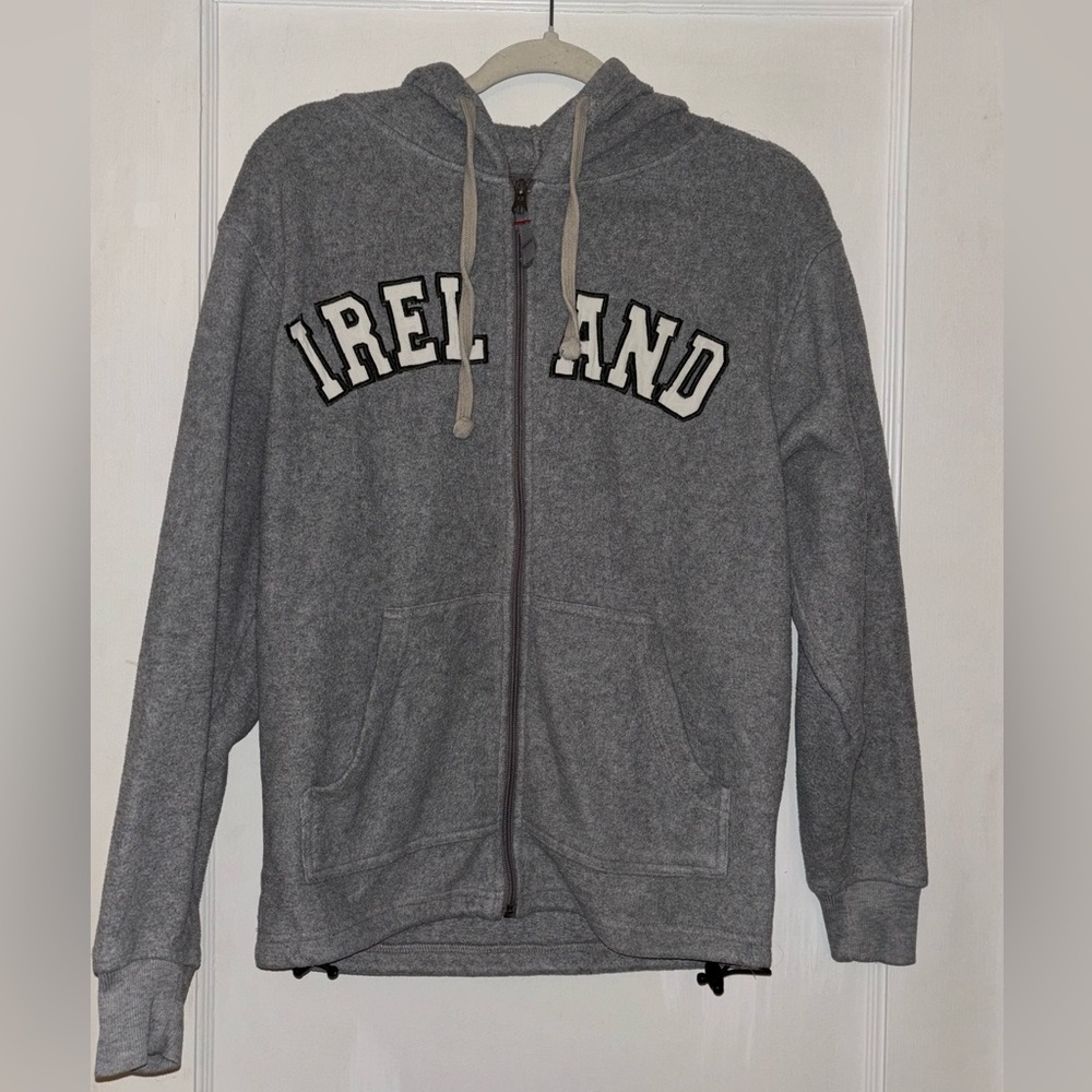 Lansdowne Gray Ireland Zip-Up Hoodie